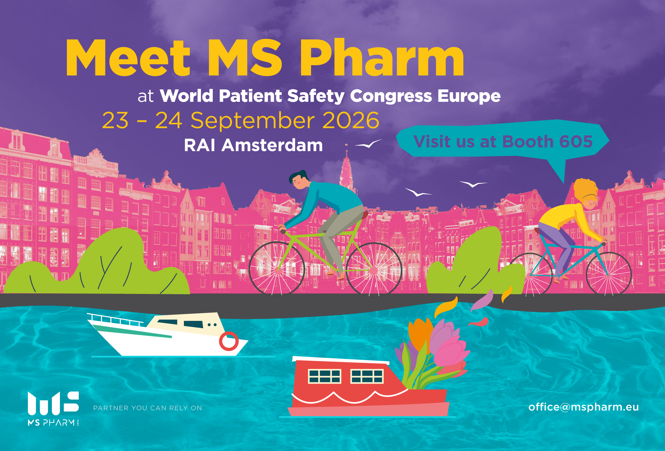 MS Pharm at World Patient Safety Congress Europe 2026, Booth 605, RAI Amsterdam